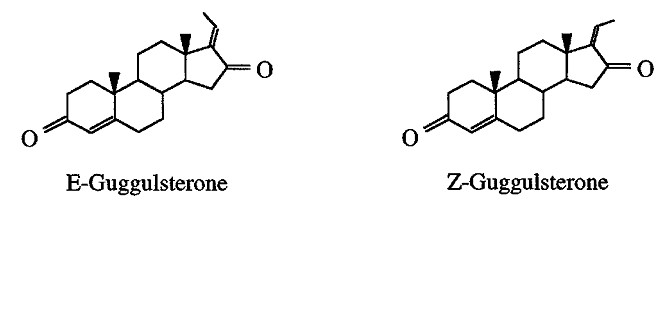 Structure of E&Z-guggulsterons (cis- and trans-4, 17(20)-pregnadiene-3, 16-dione)