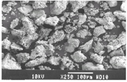 Figure of SEM image of Lead adsorbed CuO sample at low resolution